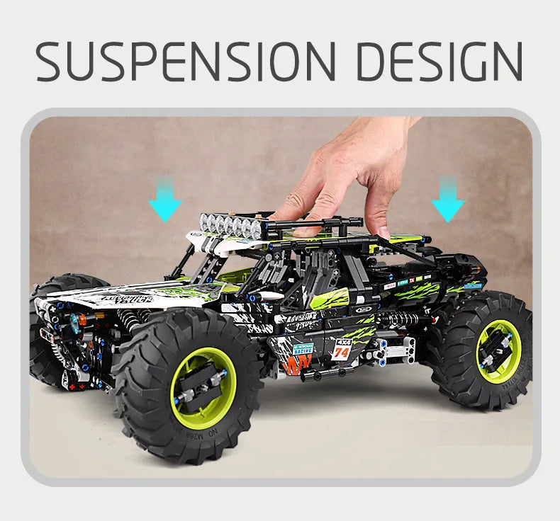 Mould King 18002 4WD RC Buggy Building Block Set Compatible With Lego