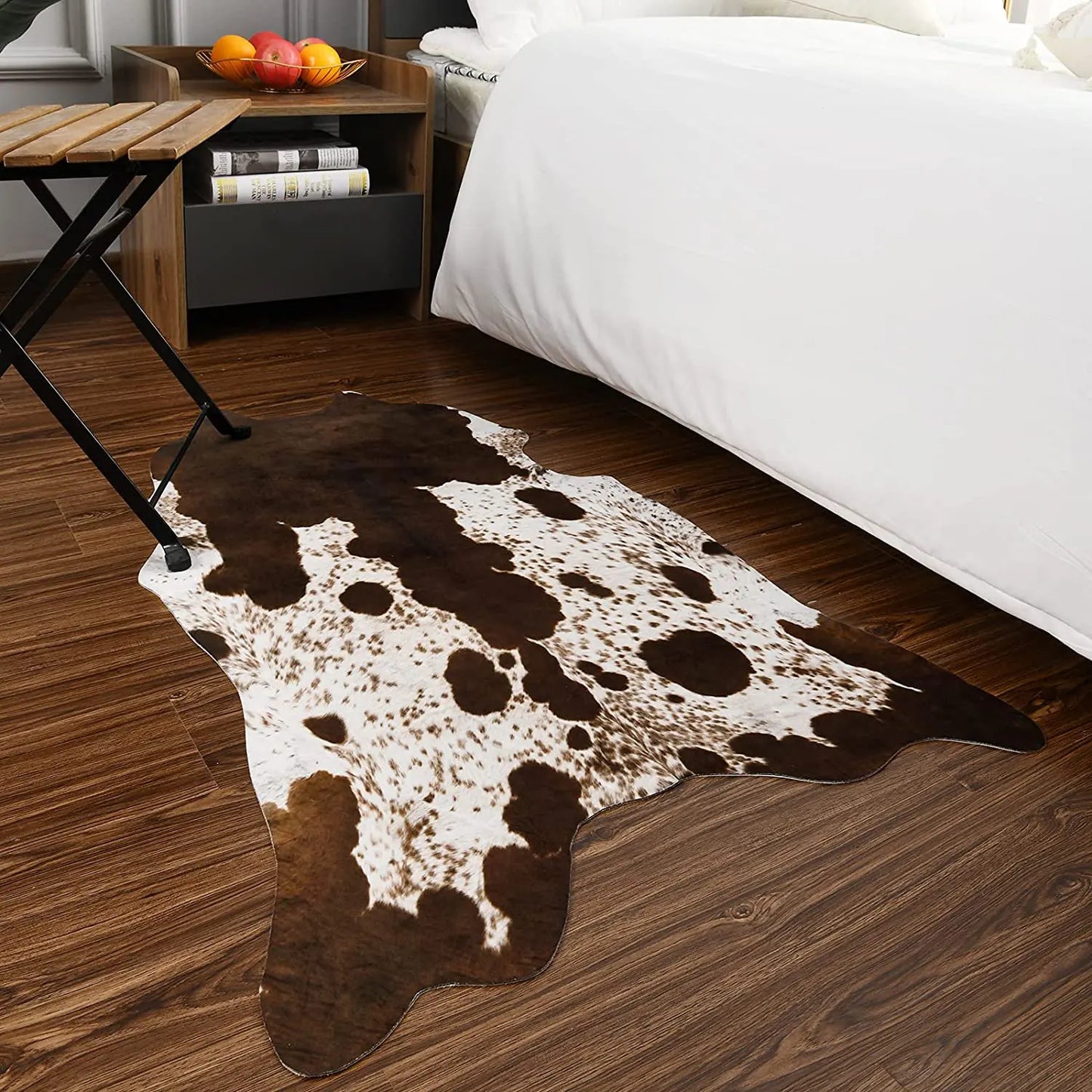 American Style Animal Print Faux Fur Cowhide Rug for Bedroom Living Room Carpet Home Decoration Floor Mats
