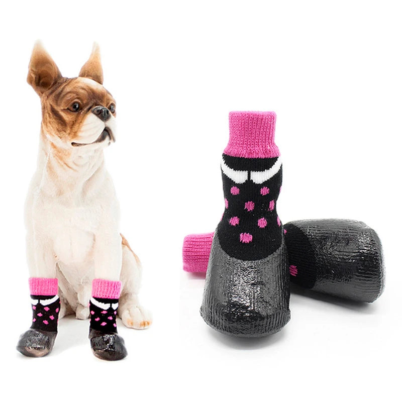 Waterproof Dog Boots Non Slip Rain Snow Socks for Small Medium Large Dogs