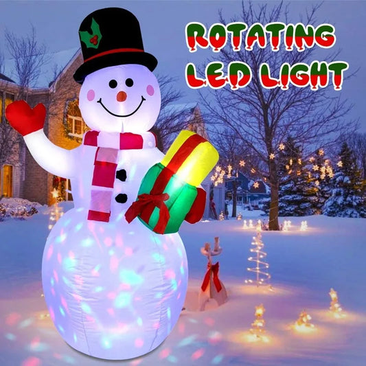 Christmas Inflatable Snowman With Illuminated Lights