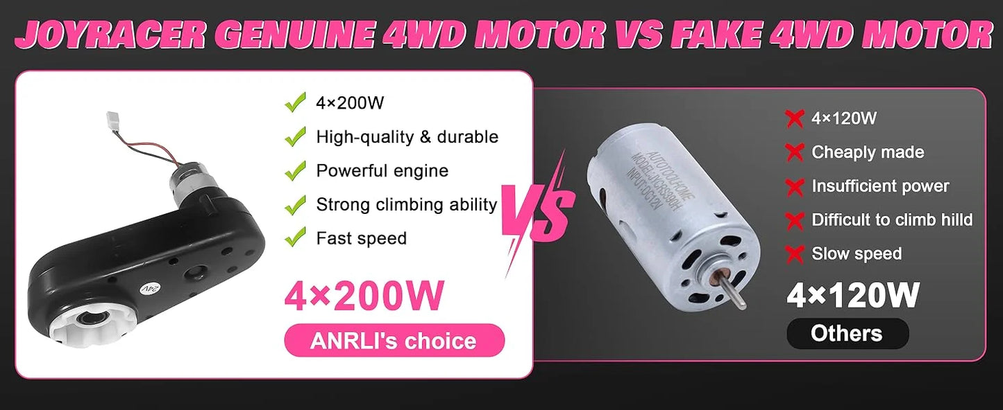 24V XL Two Seater Ride On Car For Girls Off Road 2WD 4WD