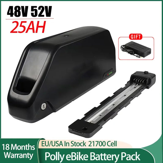 Polly 48V 25Ah Ebike Battery Downtube With 40A BMS 21700