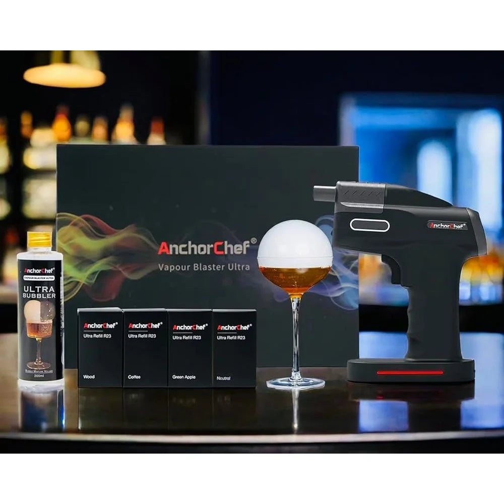 Aroma Blaster Smoke Bubble Gun With Four Flavors Vapor Kit