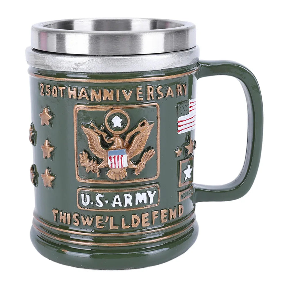 250th Anniversary Veteran Coffee Mug Stainless Steel