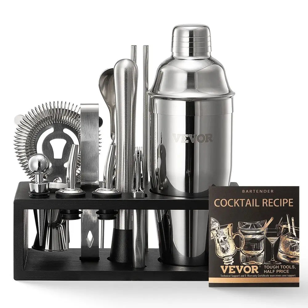 Cocktail Shaker Set 13 Pcs Bar Tool Kit Stainless Steel