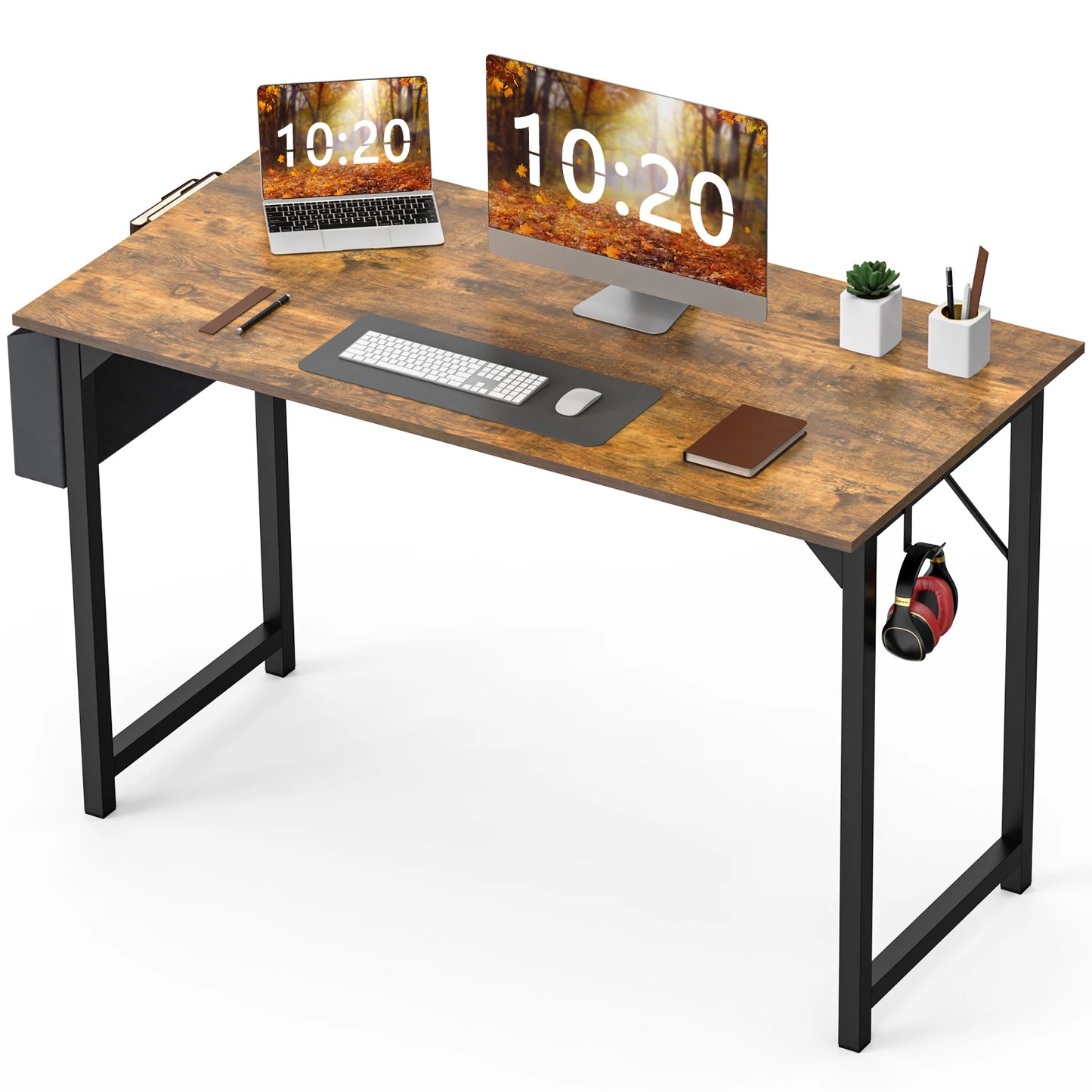 JHK Computer Desk Study Table Modern Compact With Side Bag