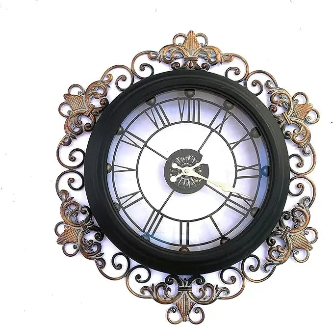 Large Gold Wall Clock with Dazzling Crystals Battery Operated Modern Elegance Ideal for Living Room and Bedroom