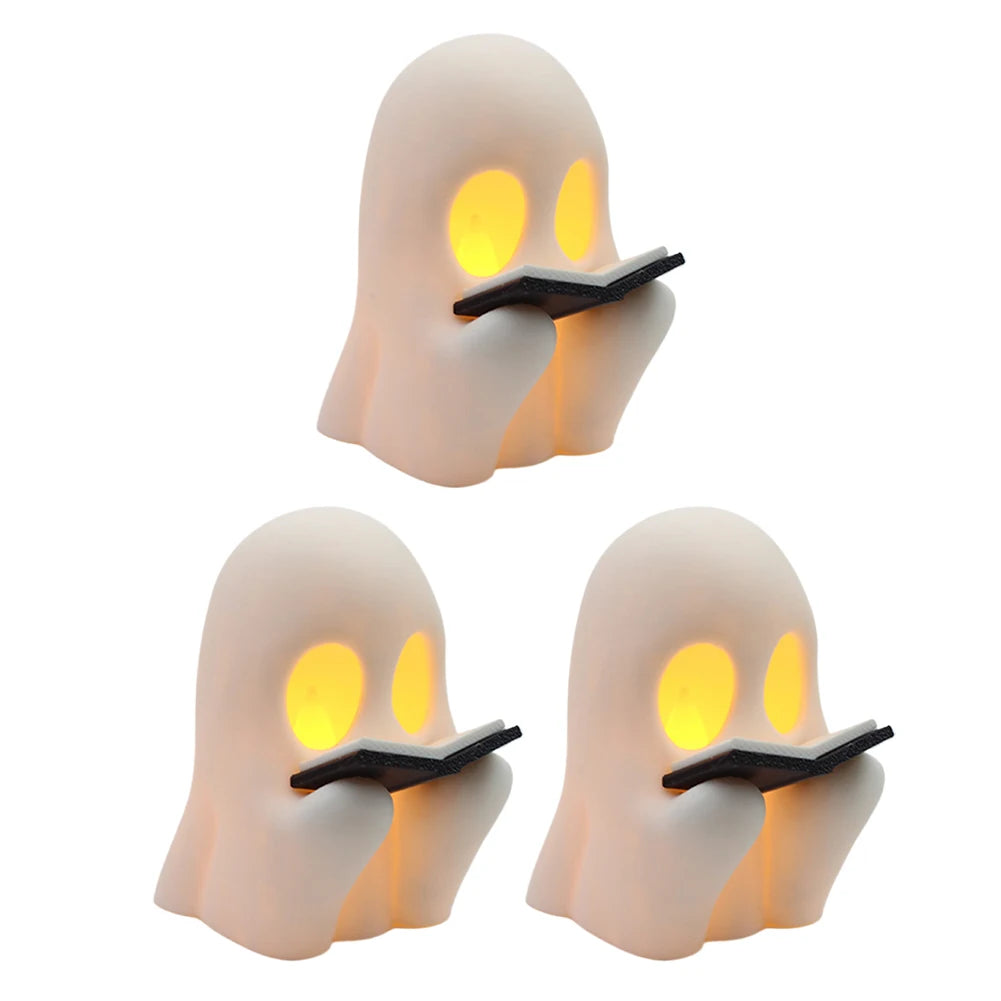 Halloween 3D LED Ghost Night Light Campfire Figurine Decor