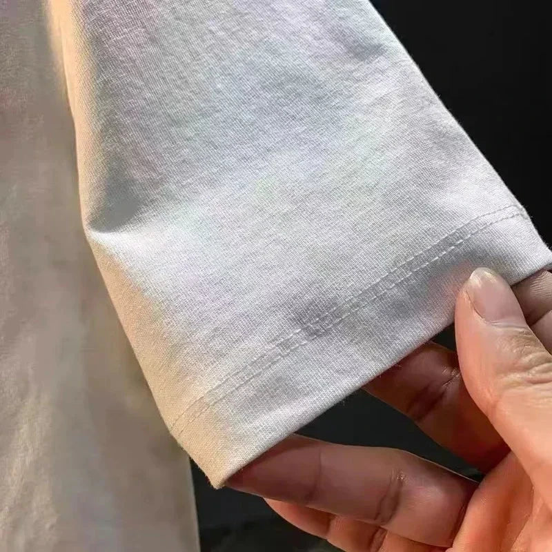 White Cat Paw Print T Shirt Women Summer Casual Breathable Round Neck Top