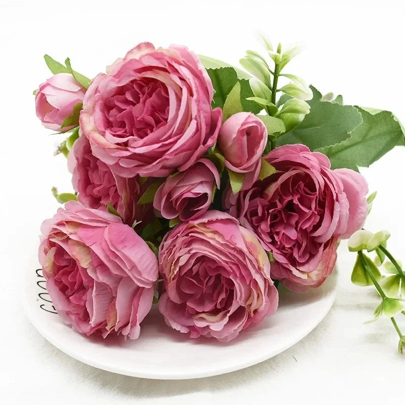 Artificial Rose And Peony Flowers Set One To Three Pcs High Quality Wedding Arch