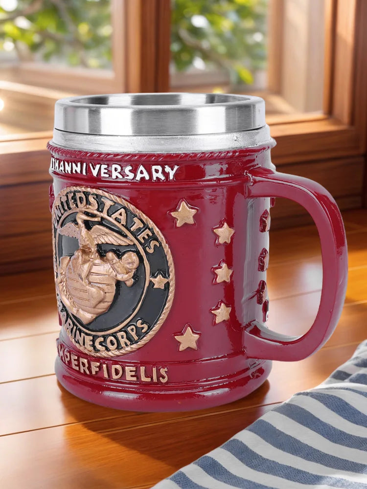 250th Anniversary Veteran Coffee Mug Stainless Steel