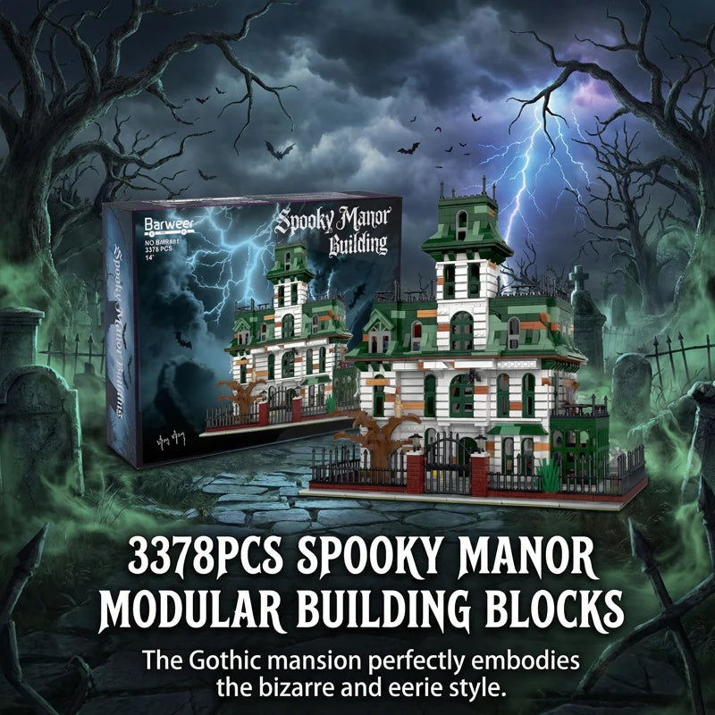 Addams Spooky Manor Building Blocks Nightmare Castle Model Toy for Adults