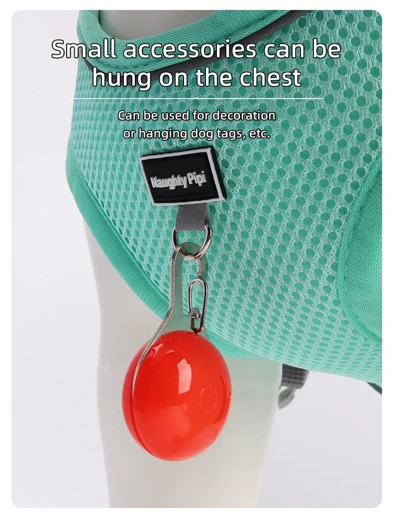 Adjustable Vest Dog Harness for Small Dogs Reflective Leash