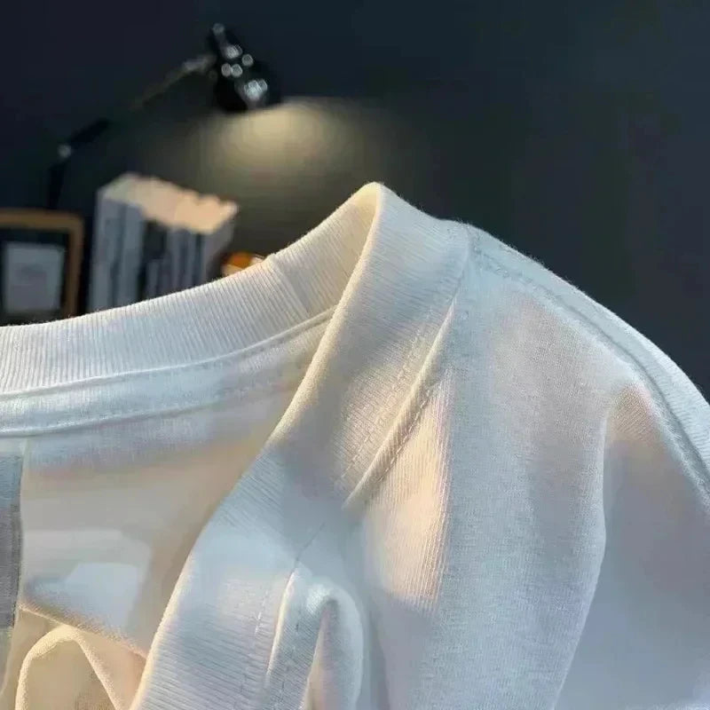 White Cat Paw Print T Shirt Women Summer Casual Breathable Round Neck Top