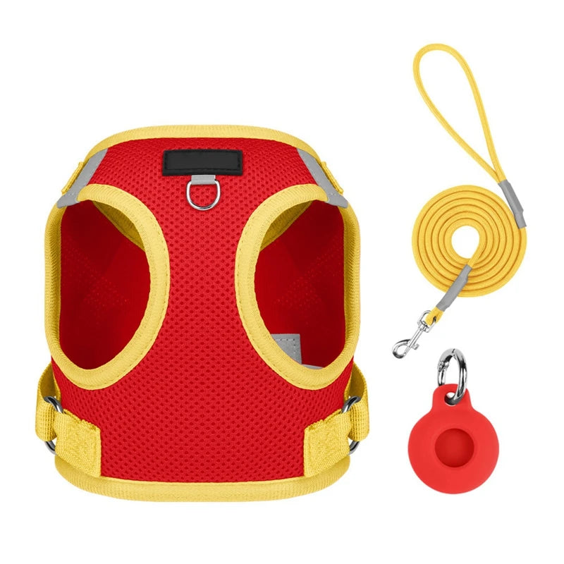 Nylon Pet Harness And Leash Set For Small And Medium Dogs And Cats Chest Strap