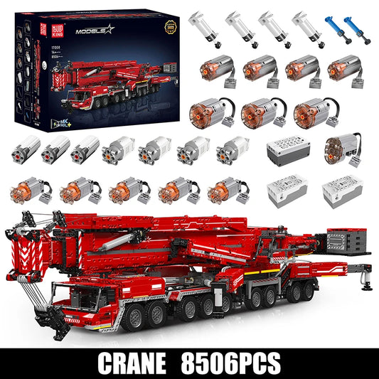 Mould King 17007 17008 Motorized Crane Building Block Set LTM 11200