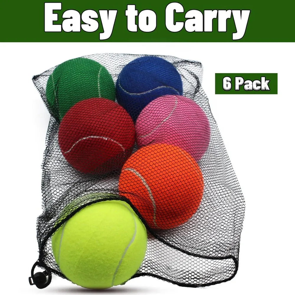Magicorange Large Tennis Balls for Dogs 6 Pack 4 Inch Toy