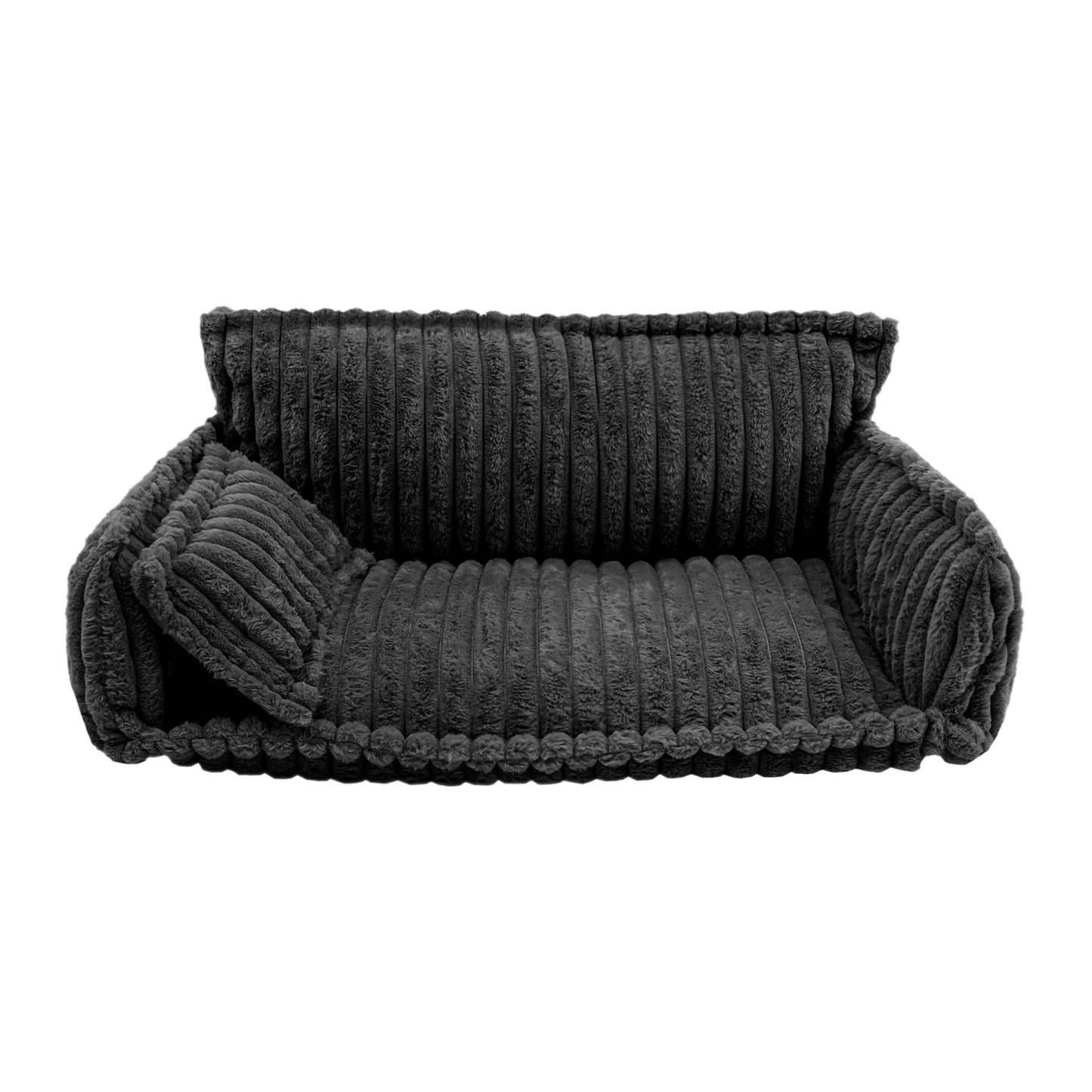 Pet Couch With Removable Washable Cover Calming Plush Bed For Cats And Dogs