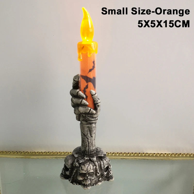 Halloween Skeletons Ghosts Candles Pumpkin Decorations