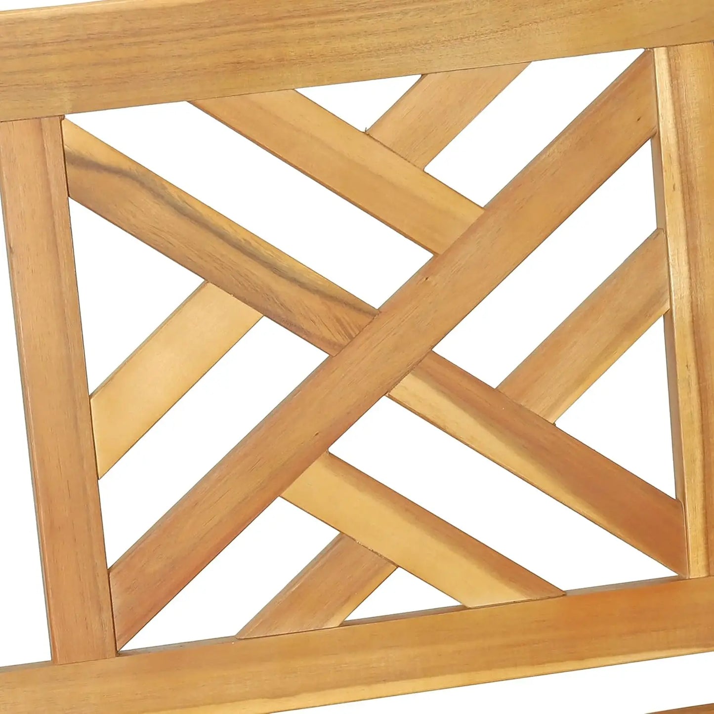 Teak Porch Swing With Cushion For Outdoor Patio Garden Seating
