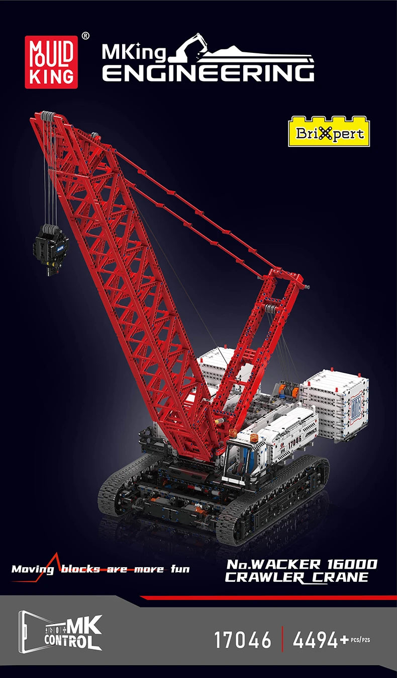 Mould King 17046 RC Crawler Crane Lego Compatible Building Block Truck