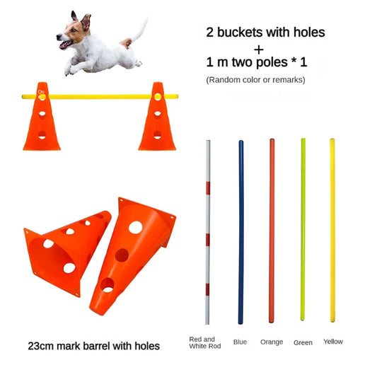 Dog Agility Training Set Jumping Bar Obstacle Hurdle Equipment For Pets