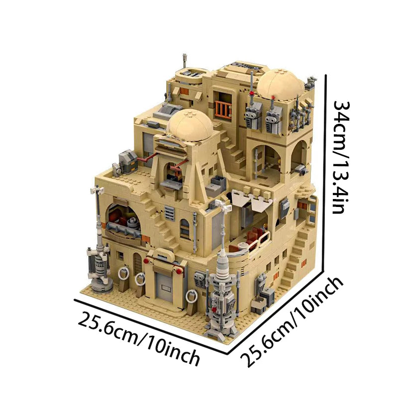 1971Pcs Planet Tavern Building Blocks Model Street View Lego Compatible Toys