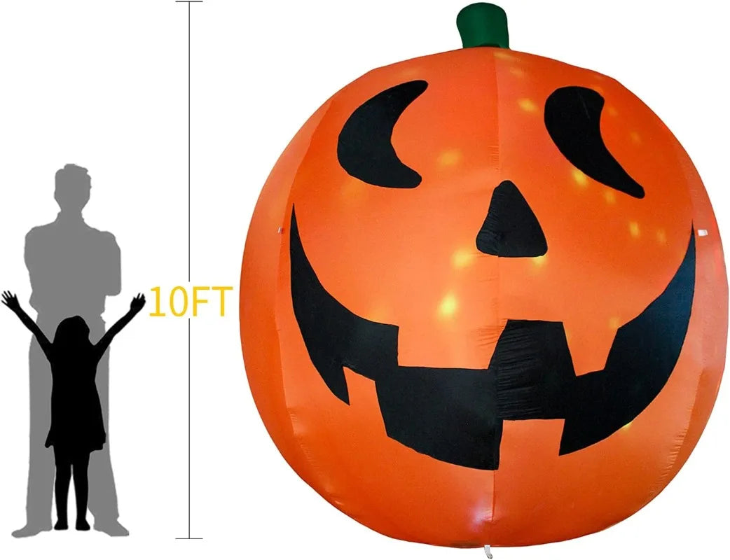 10 Feet Halloween Inflatable Giant Pumpkin With LEDs
