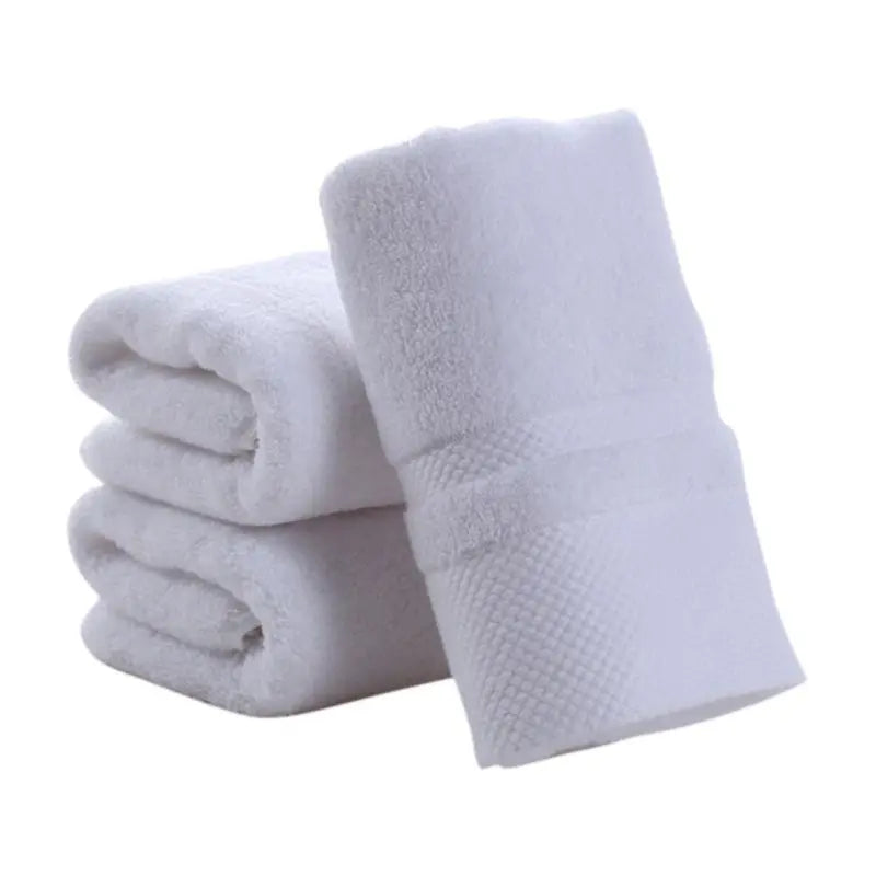 Three or Six Thickened Soft Cotton Bath Towels Sets 34x75cm