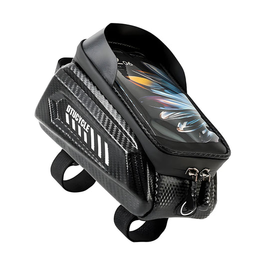 1.5L Bicycle Front Frame Bag Phone With 7.4 Inch Touchscreen Hard Case