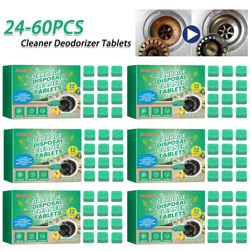 Garbage Disposal Cleaner Deodorizer Tablets Kitchen Sink