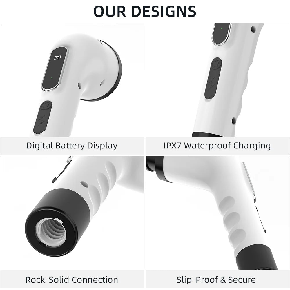 Viladepot 9 In 1 Electric Cleaning Brush Wireless Rotatable
