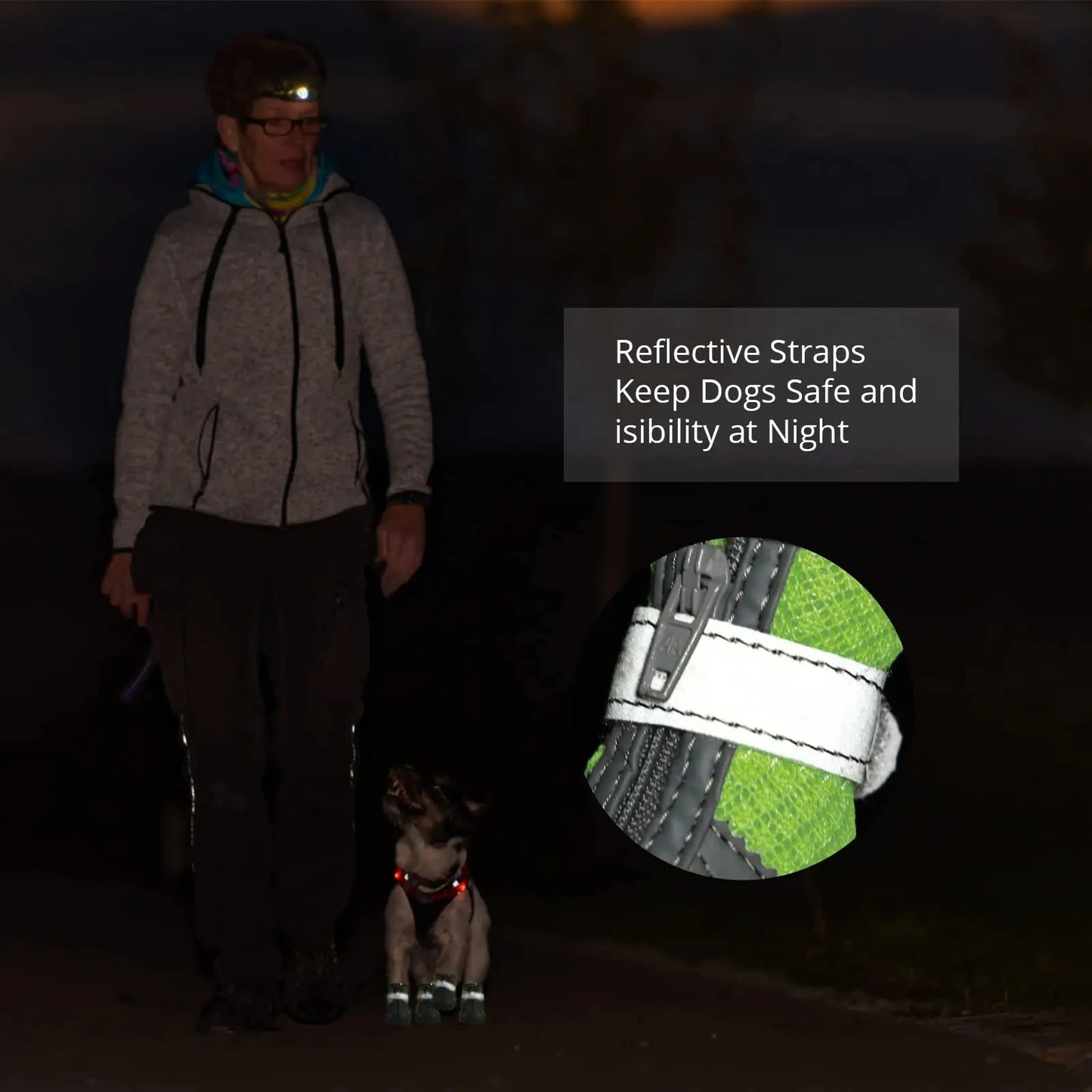 Waterproof Summer Dog Shoes 4 Pack Anti Slip Rain Booties For Small Pets