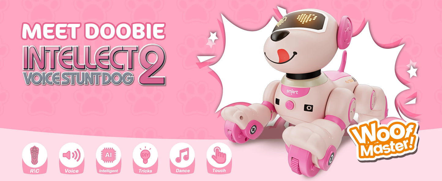 VATOS Robot Dog Toy 2.4GHz Remote Touch Sensor 20+ Modes