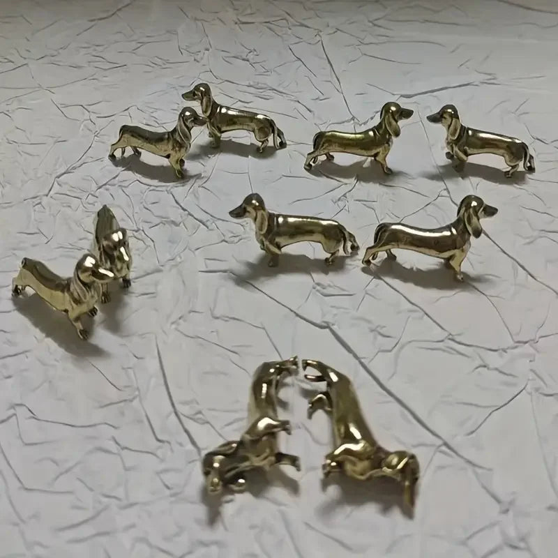 Brass Dachshund Statue Ornament Study Decoration Goddess Witchcraft Alien Figure Buddha Light Ganesha Nezha