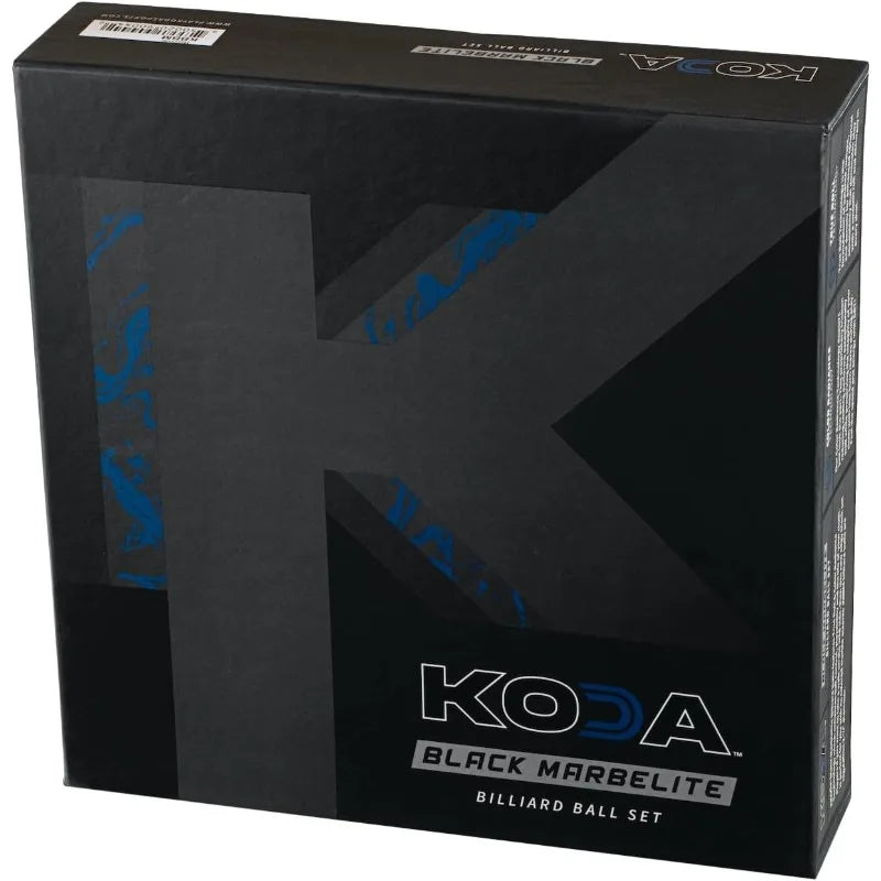 Koda Sports Black Marble Swirl 16 Ball Billiards Pool Set