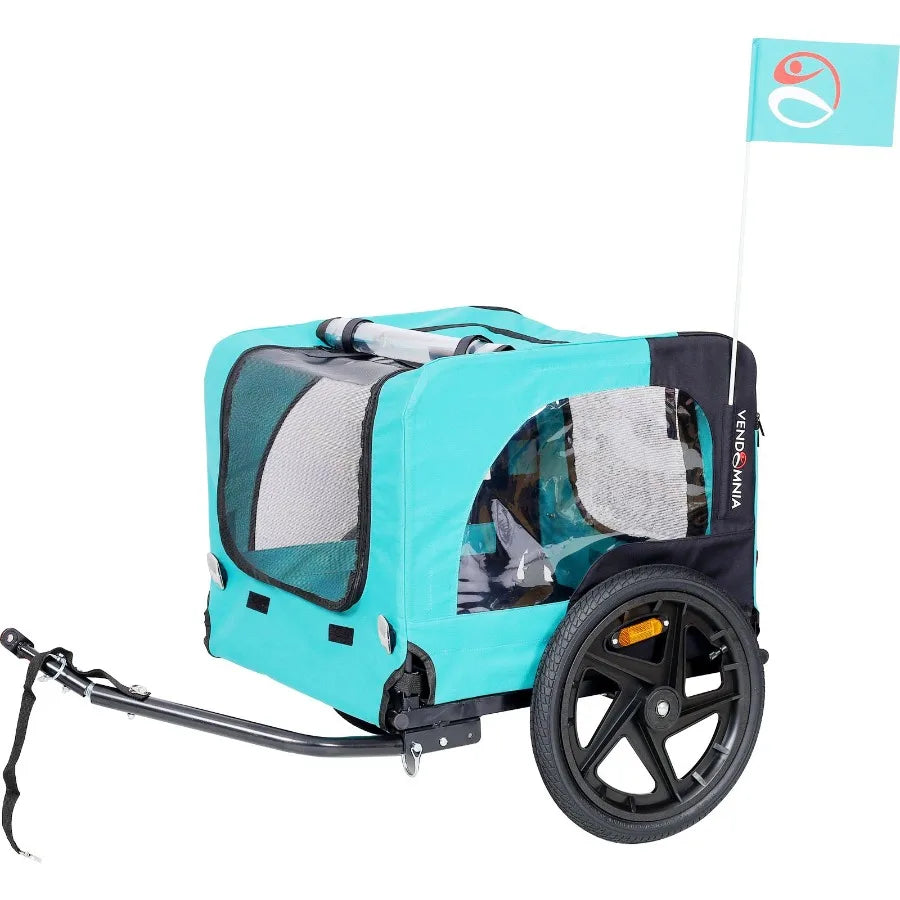 Light Green Foldable Pet Jogger Stroller Dog Carrier