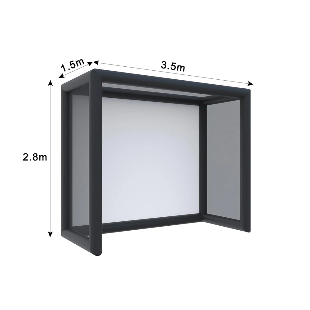 Portable Inflatable Golf Simulator Enclosure With Projection Screen