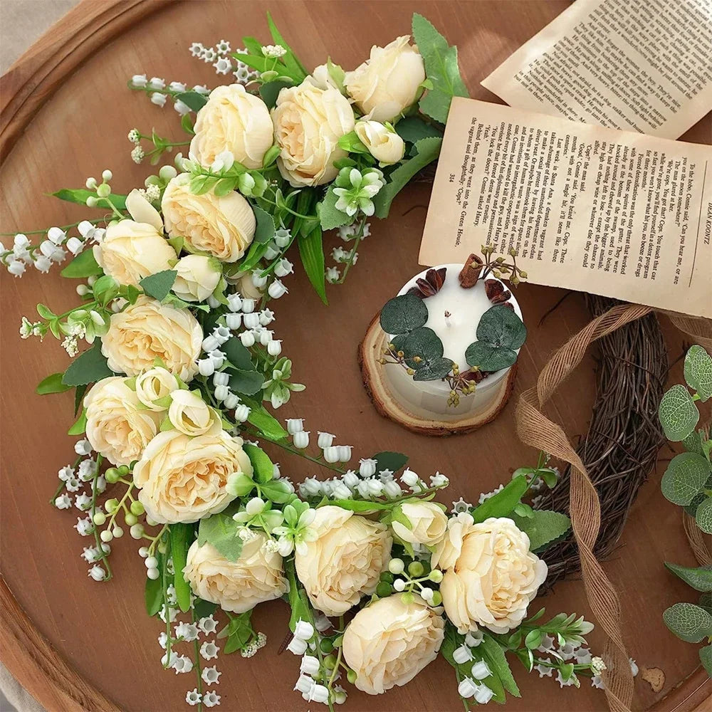 Artificial Rose And Peony Flowers Set One To Three Pcs High Quality Wedding Arch