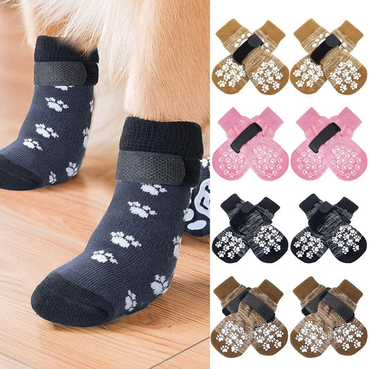 Non Slip Dog Socks Large Waterproof Silicone Grip For Senior Dogs Indoor Walking