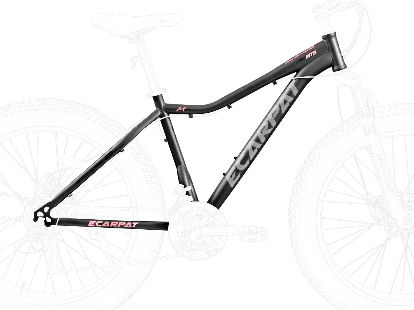 Ecarpat 26 Inch Fat Tire Mountain Bike With 21 Speed Steel Frame Disc Brake