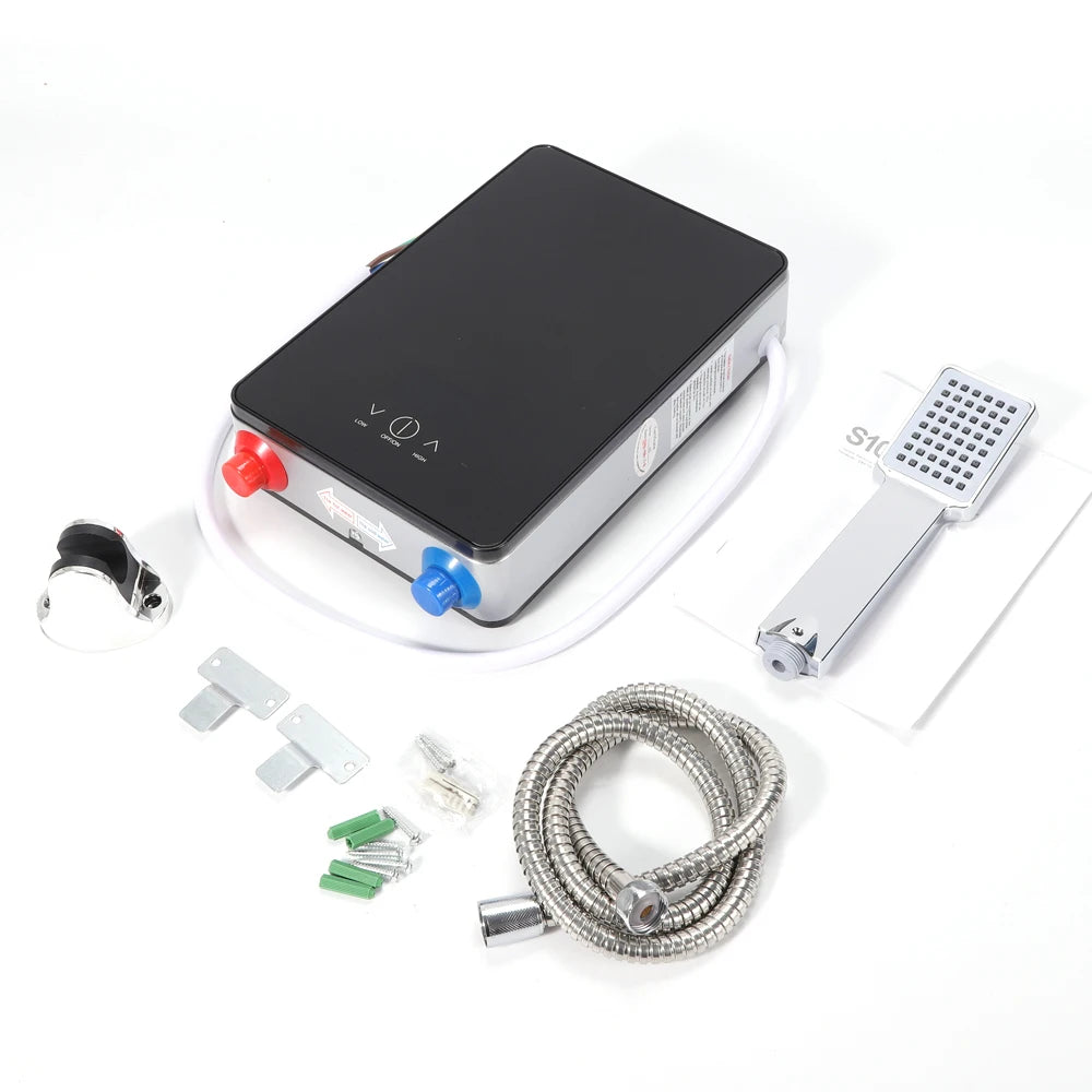 Mini Instant Electric Water Heater Tankless Shower Kit 220V