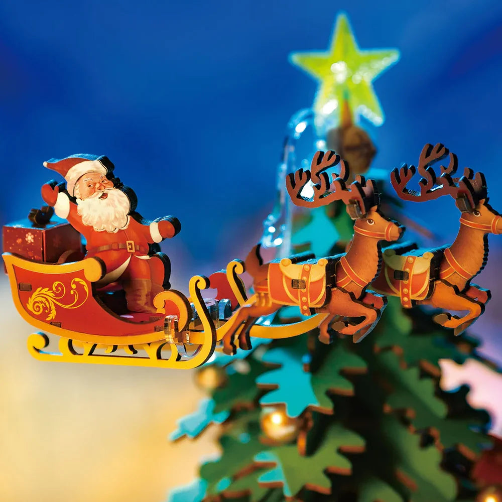 Robotime Christmas Melody Tree Music Box Puzzle Light