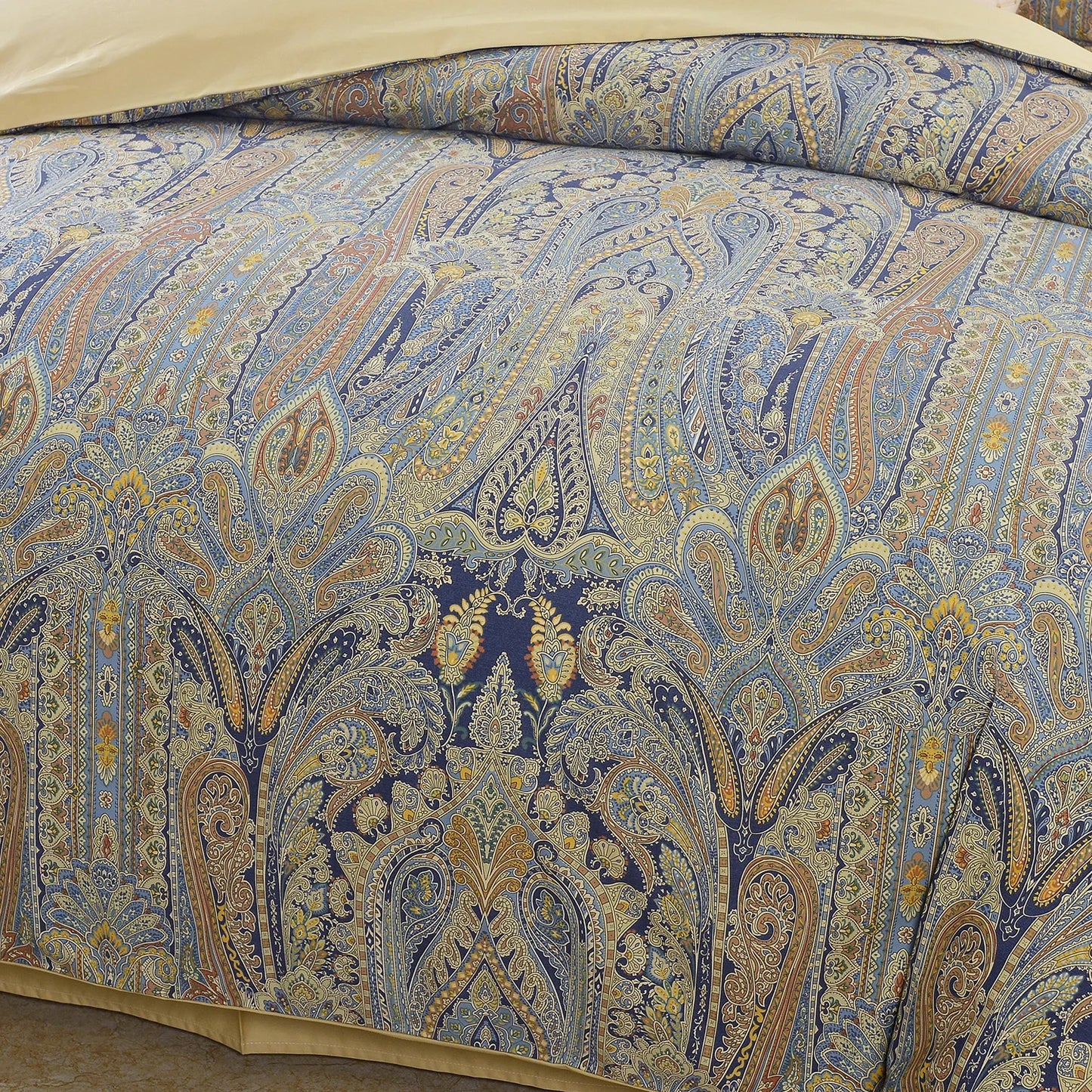 3pcs 600TC Egyptian Cotton Duvet Cover Set Bohemian Paisley