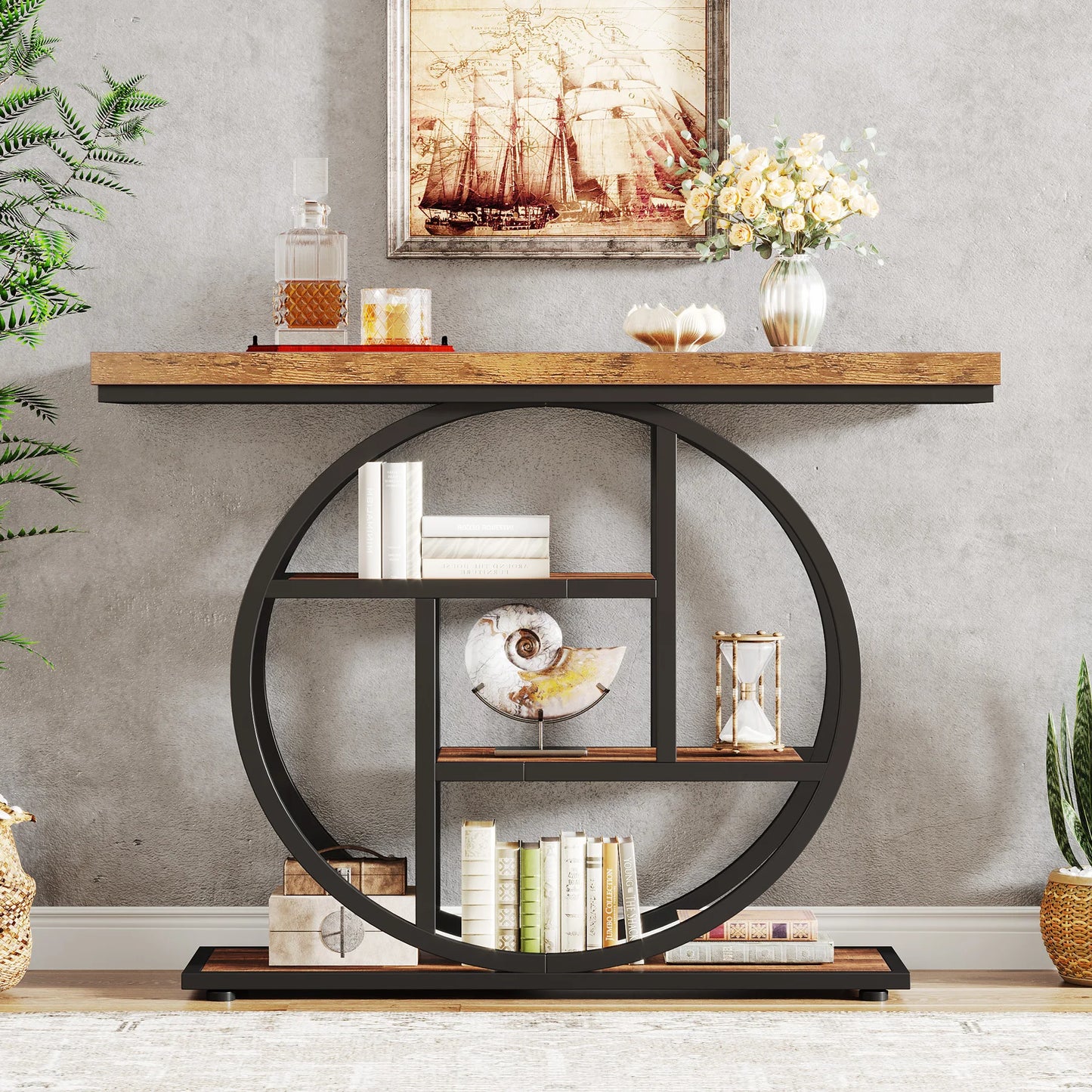 Tribesigns 41.3 Inch Console Table Four Tier Entryway