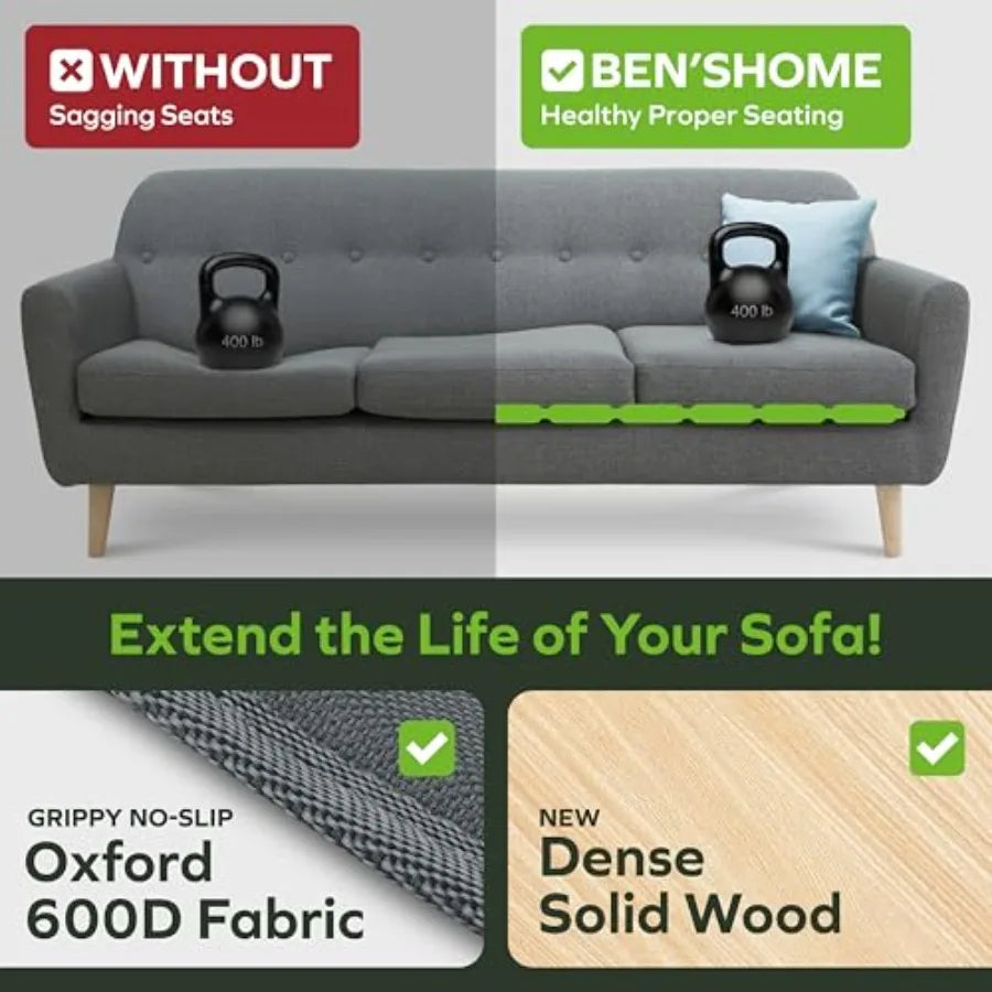 Heavy Duty Couch Cushion Support Board For Sagging Sofas 27 By 58-67 Inches Wood
