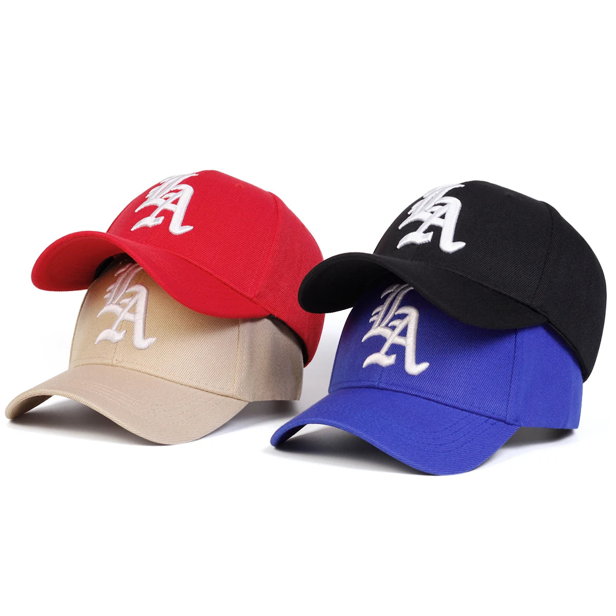 Unisex Gothic Embroidered Letter Baseball Cap Adjustable Outdoor Sunscreen Hat
