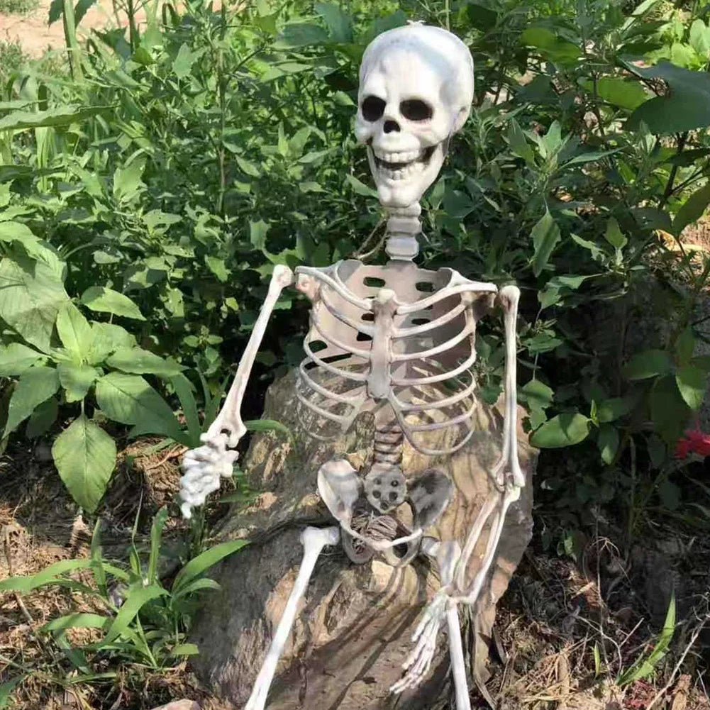 Life Size Haunted Skull Prop Hanging Decor For Halloween