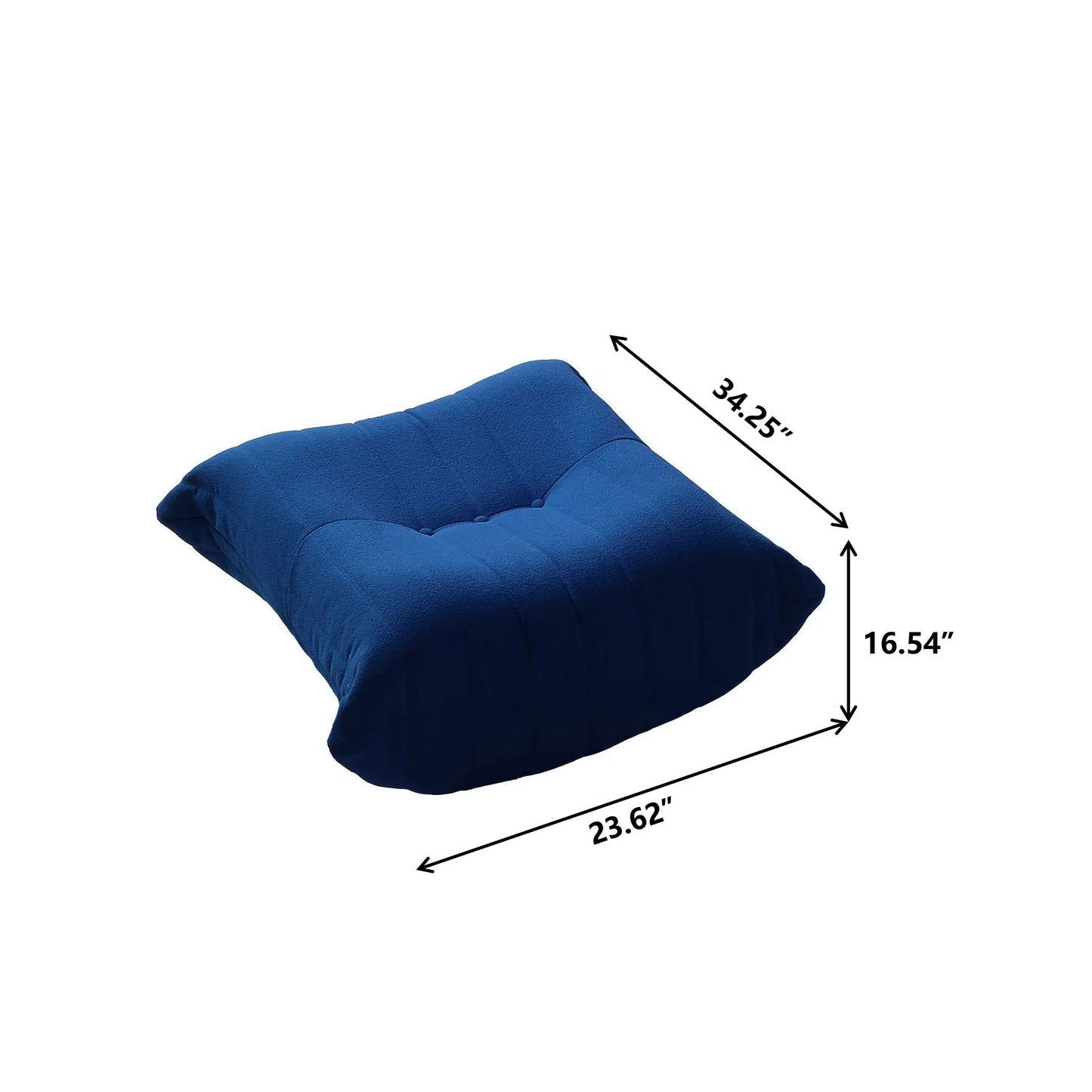Velvet Teddy Bean Bag Sofa Floor Lounge Chair Foam Filled