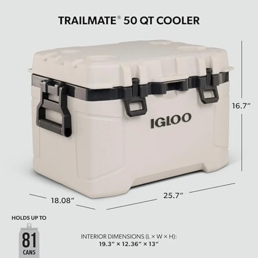 Trailmate Insulated Hard Shell Cooler Ice Chest For Camping And Travel